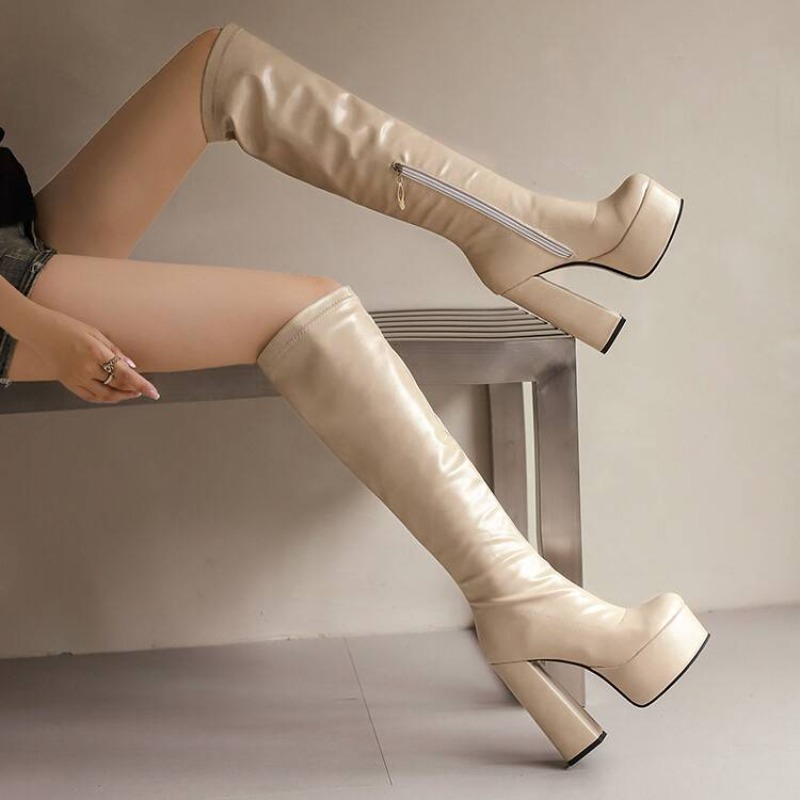 Waterproof Winter Boot - Bottes longues imperméables à talons hauts