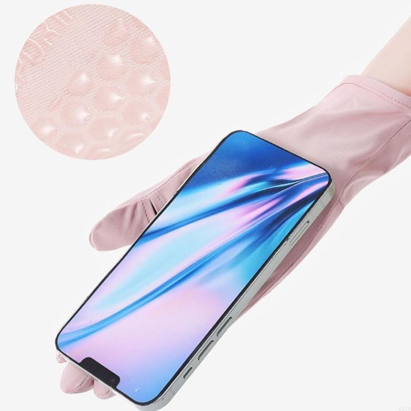 Touch Screen Gloves - Gants conduite longs fins en soie