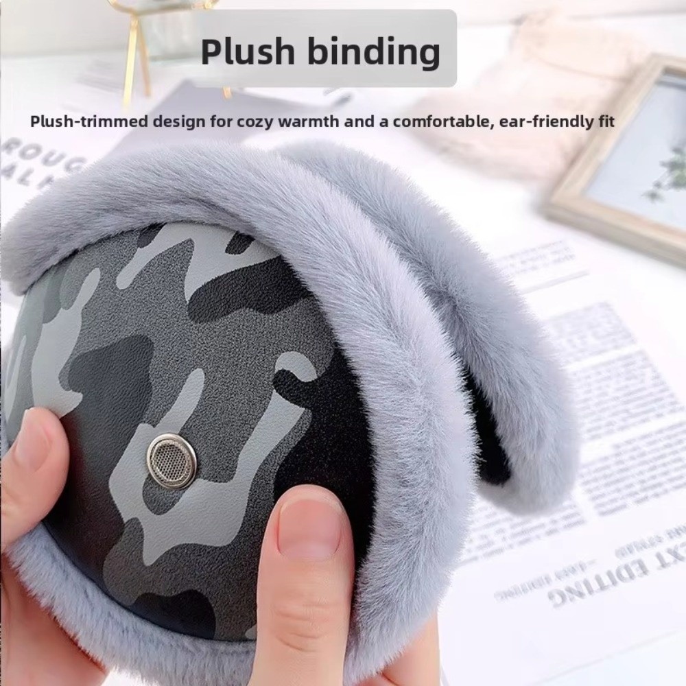 Earmuffs Foldable - Nouveaux cache-oreilles d'hiver en cuir PU,