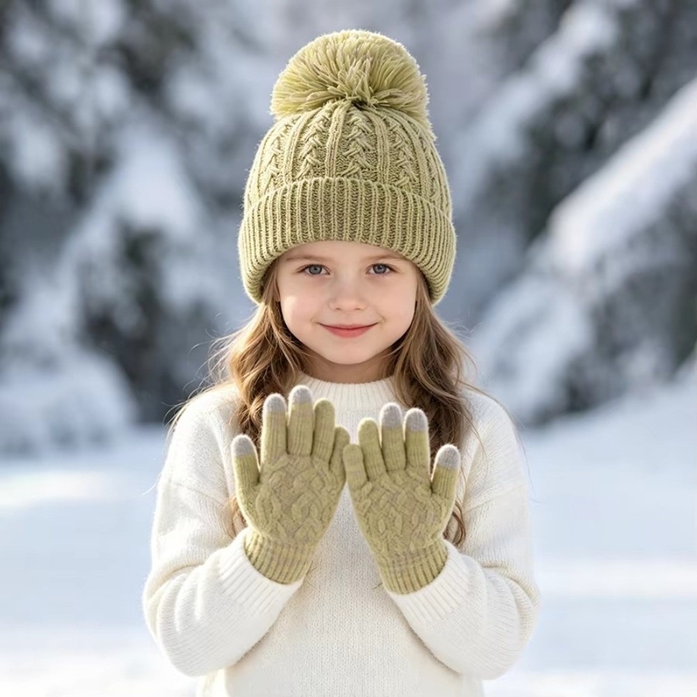 Touch Screen Gloves - Ensemble de 2 pièces : Bonnet