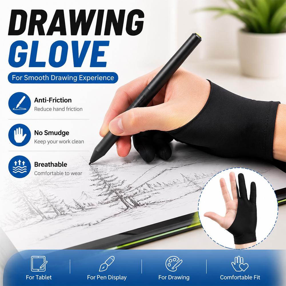 Touch Screen Gloves - Gant de dessin anti-tactile pour artiste,