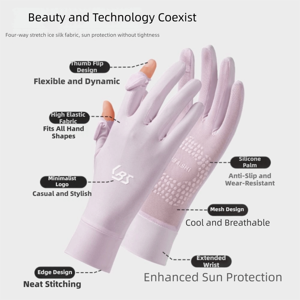 Gants de protection UV en soie - Touch Screen Gloves avis et prix