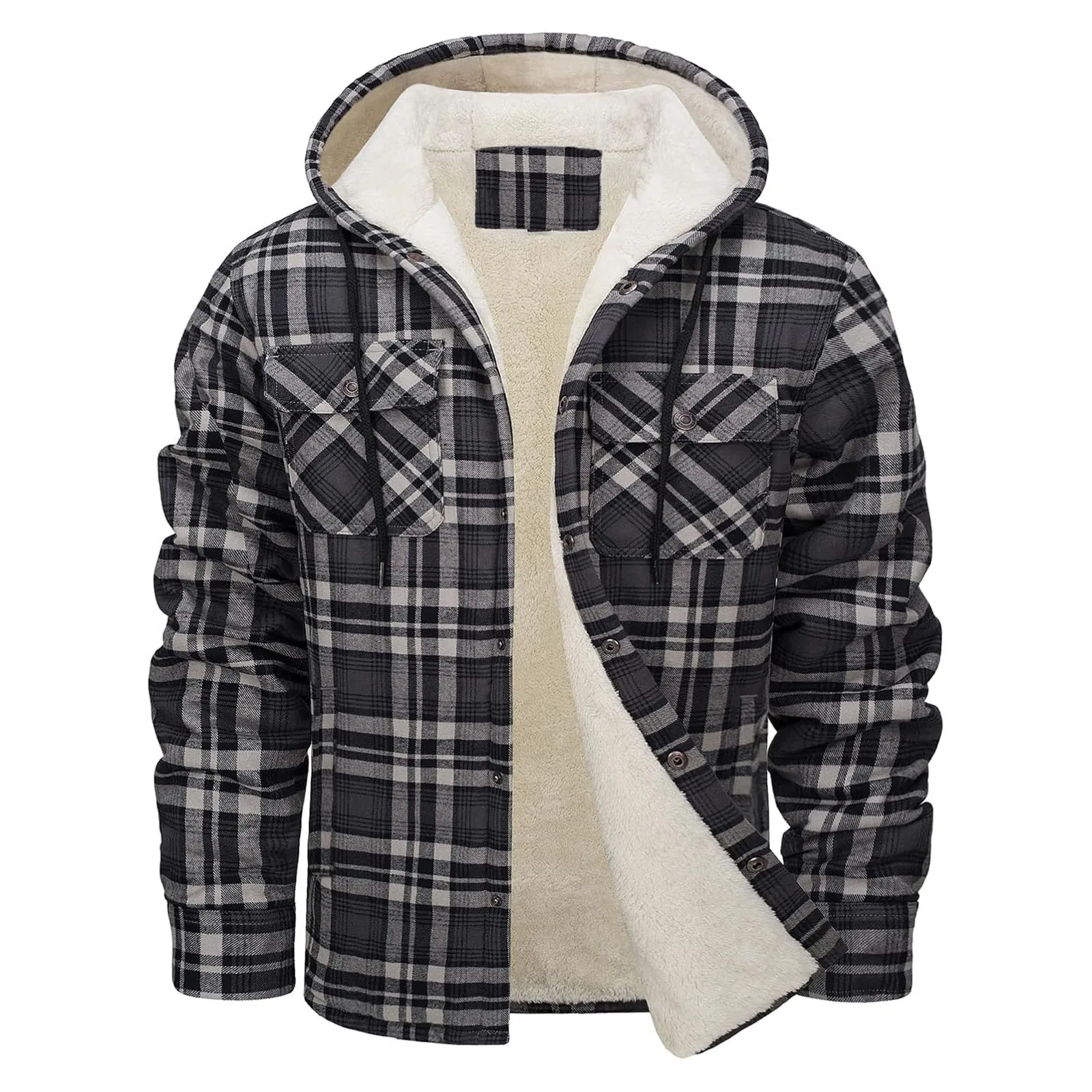 Veste à capuche en flanelle ép - Flannel Shirt Lined avis et prix