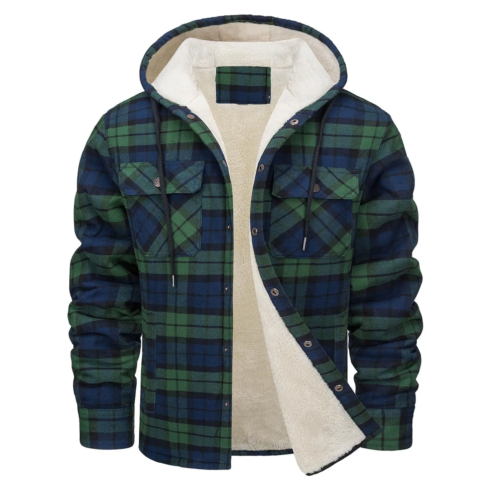 Veste à capuche en flanelle ép - Flannel Shirt Lined avis et prix