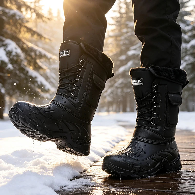 Bottes d'hiver pour hommes, ch - Waterproof Winter Boot avis et prix