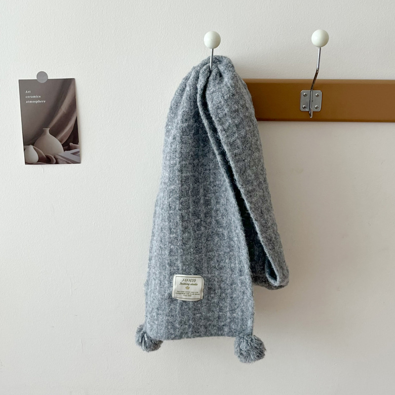 Écharpe en laine tricotée gauf - Wool Scarf Men avis et prix