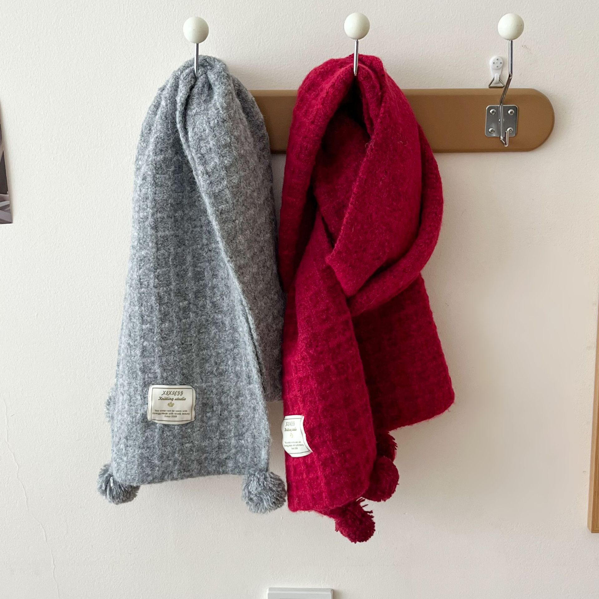 Écharpe en laine tricotée gauf - Wool Scarf Men avis et prix