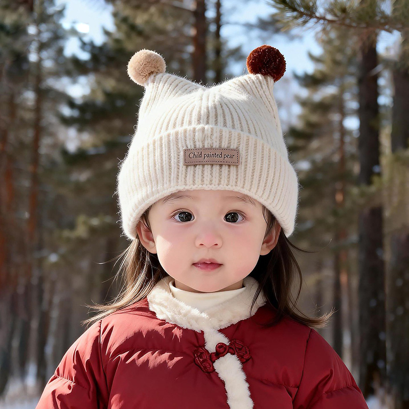 Bonnet tricoté pour bébé de 1  - Knit Beanie Hat Warm avis et prix